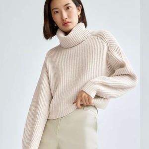 Babaton Guell Sweater in matte pearl
